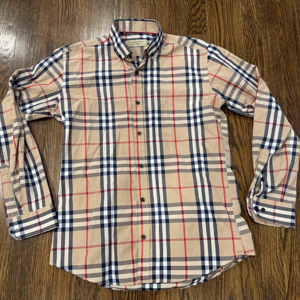 Mens Burberry button down size medium